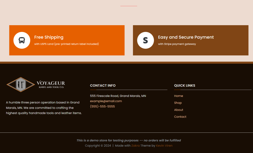 Screenshot of web page