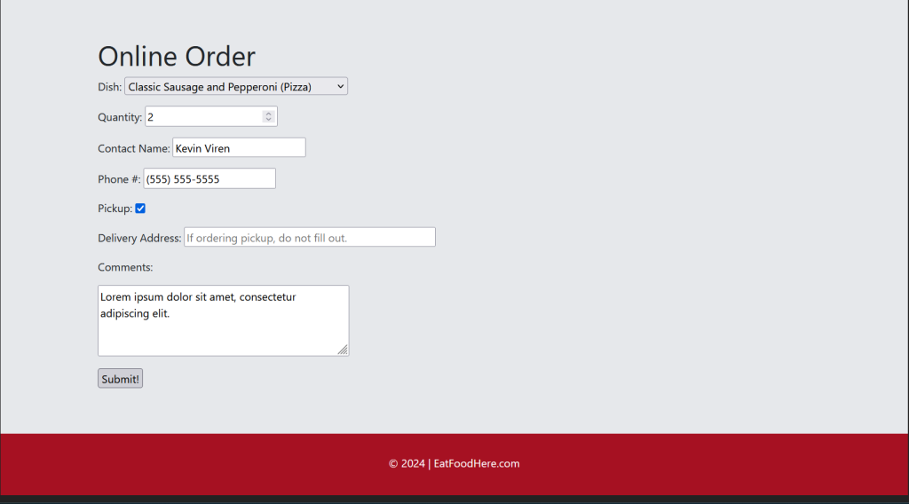 Screenshot of a web page