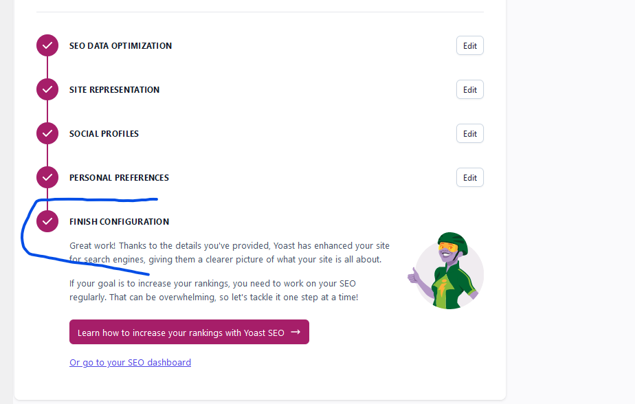 YoastSEO settings